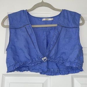 GOING OUT TOP✨✨ BLUE CROPPED TOP